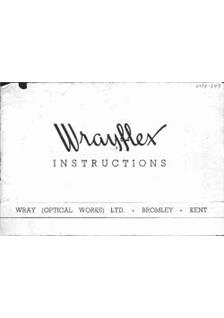 Wray Wrayflex manual. Camera Instructions.